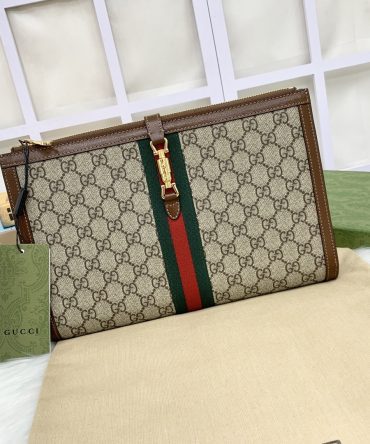 AAA Gucci Jackie Pouch Monogram Canvas