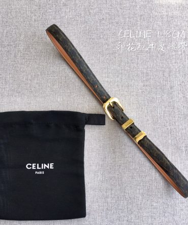 Celine Women Leather Belts Width cm