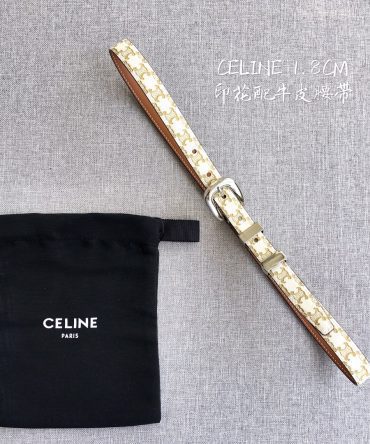 Celine Women Leather Belts Width cm