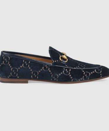 Gucci Replica Men Mens Gucci Jordaan GG velvet loafer jpg